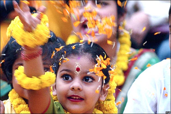 Holi laughter